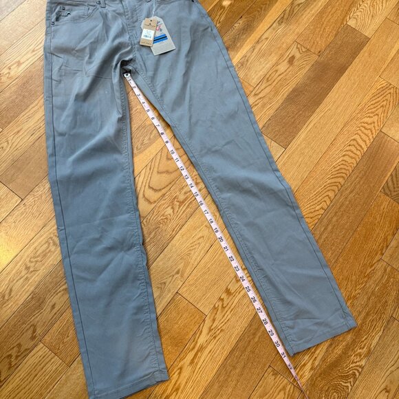 Tailor Vintage Mens 30x32 Performance Tech 4 Way Stretch Pants Grey Slim Fit NWT - Picture 3 of 10